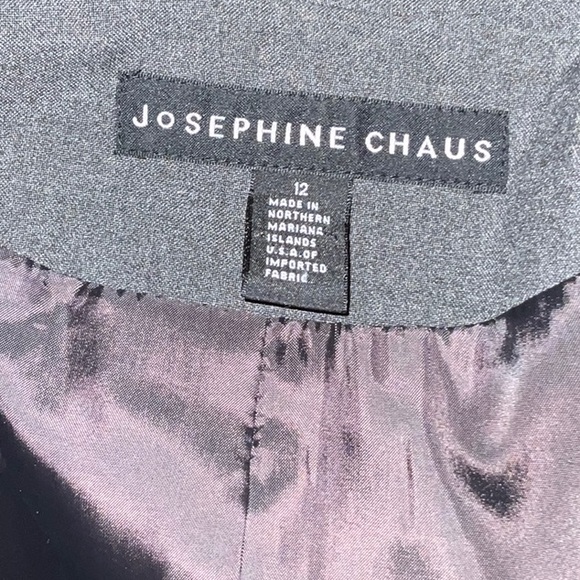 Josephine Chaus Washable Fully Lined Two Pocket Two Button Stripe & Solid Blazer - Picture 12 of 16